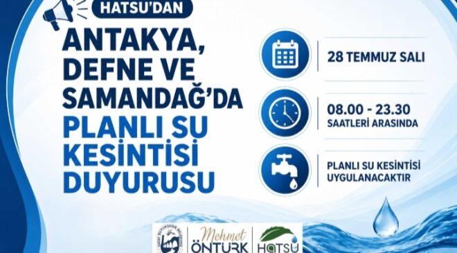 PLANLI SU KESİNTİSİ DUYURUSU